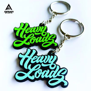 Porte-clés en PVC personnalisé AIFRAN avec logo, porte-clés en caoutchouc souple 3D, porte-clés personnalisé de dessin animé d'anime, cadeau en gros - Product Image 1