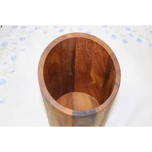Porta Utensilios de Cocina Rústico Hecho a Mano, Soporte de Madera Maciza Natural para Almacenamiento de Cubiertos y Herramientas de Cocina para Hogar Moderno - Product Image 2