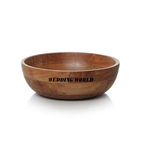 Bol à chocolat en bois fini blanc et gris Bol sucré fait à la main de haute qualité Bol à chocolat en bois de vente chaude - Product Image 4