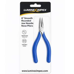 Alicates de Punta de Aguja de Precisión, Acero Inoxidable, Mordazas Redondeadas Ultra Suaves, Seguros para ESD, Antimagnéticos, Profesionales para Electrónica Micro - Product Image 6