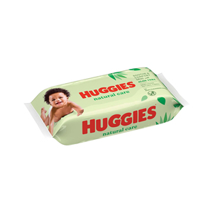 Lingettes Huggies 56s Natural Care à 99% d'eau pour un nettoyage doux et efficace du bébé - Product Image 1