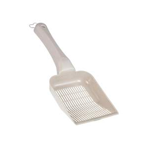 Pelleteuse à litière pour chat en plastique gris clair, pour nettoyer et tamiser la litière, accessoire pour litière, fabriqué en Turquie - Product Image 2