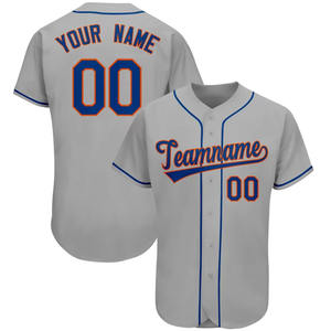 Vente en gros OEM Nom cousu Numéro Pinstripe Baseball Jersey avec Logo personnalisé Nom et Numéro Jersey - Product Image 6