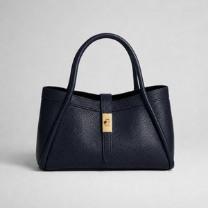Bolso tote de cuero genuino italiano con bolsa interior desmontable-PM696 - Product Image 3