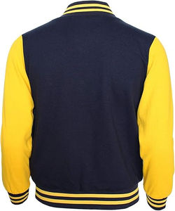 Veste de baseball universitaire grande taille pour hommes Veste en coton à col montant Letterman en 8 couleurs Veste universitaire pour hommes - Product Image 2