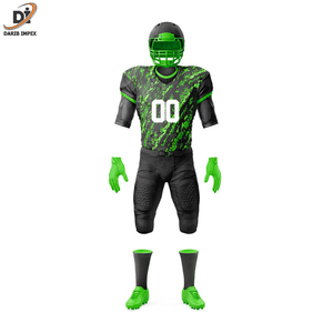 Juego de uniformes de fútbol americano sublimados transpirables personalizados con nuevo diseño de logotipo estampado personalizado para uniformes deportivos de equipo - Product Image 2