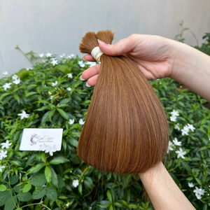 Extensiones de Cabello Humano Remy Vietnamita 100% Real, 20 Pulgadas, Color Marrón, Cutícula Completa Alineada, Sueltas, Lisas, Super Dobles, al por Mayor - Product Image 1