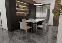 Panel de pared de revestimiento de alto brillo alternativo tipo mármol decorativo de alta calidad de 1220*2440mm hoja de mármol UV de PVC para techos