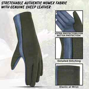 ถุงมือนักบินยุทธวิธีขนาดพลัสไซส์ผ้าโพลีเอสเตอร์น้ำหนักเบาสวมใส่สบายออกแบบได้ตามต้องการ - Product Image 2