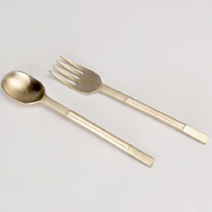 Vaisselle occidentale Couverts à poignée en marbre Couverts à salade Couverts standard en acier inoxydable Set de créateurs - Product Image 6