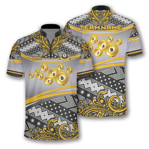 Maillot de billard professionnel avec fermeture éclair et logo - Product Image 5