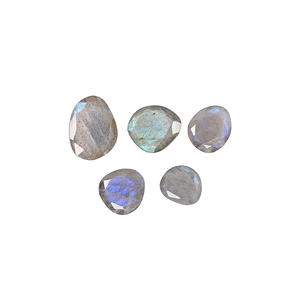 5 pièces naturel Labradorite taille libre Rose coupe 18.95 Cts pierres précieuses en gros Lot pour la fabrication de bijoux - Product Image 6