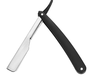 Afeitadora Manual profesional personalizada, maquinilla de afeitar plegable afilada de acero inoxidable con borde recto con cuchilla - Product Image 2