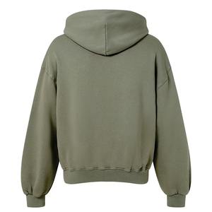Sweat à capuche pour homme en coton mélangé respirant sur mesure, fermeture éclair, basique, léger, séchage rapide, fermeture éclair intégrale, vente en gros - Product Image 5