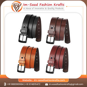 Cinturón de Cuero Genuino para Hombre con Hebilla de Metal Cuadrada, Ligero y Duradero, Longitud Personalizada, Diseño Sólido - Product Image 6