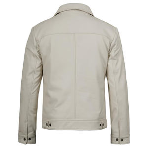 Chaqueta de Cuero de Oveja Genuina de Nuevo Diseño al por Mayor para Hombre, Material Transpirable, Mangas Completas, Resistente al Viento, Ropa de Calle para Invierno - Product Image 2