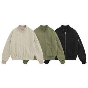 Veste bomber pour homme à col montant, nouvelle conception, de haute qualité, pour l'automne et l'hiver, vente en gros - Product Image 1