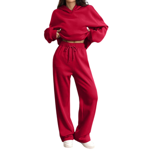 Chándal de Invierno de Alta Calidad para Mujer, Estilo Urbano, Logotipo Personalizado, Talla Grande, Peso Medio, 100% Algodón, Transpirable, de Secado Rápido - Product Image 4