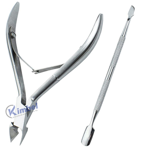 ชุดคีมตัดและดันเล็บหนังกำพร้าทำจากสแตนเลสสำหรับร้านทำเล็บ - Product Image 3