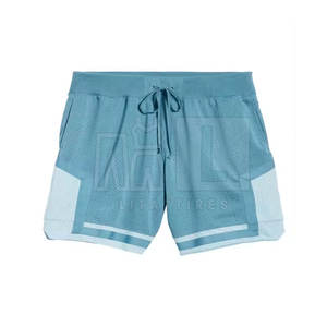 Shorts de bain mi-taille pour hommes, design personnalisé OEM, style streetwear fitness, motif uni, prix raisonnable, en coton à séchage rapide - Product Image 3