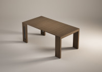 Table console extensible Terraneo en bois, moderne, gain de place, pour salle à manger, 8 personnes, salon, entrée
