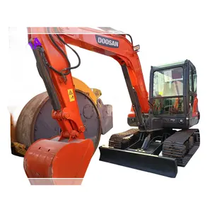 Doosan DX55-9C Sử Dụng Máy Xúc 5 Tấn Mini Nhỏ Đa Chức Năng Crawler Backhoe Máy Xúc Dx55 DX55-9 Dx60 Cho Bán