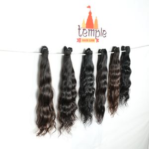 วิกต่อผมคนบริสุทธิ์สำหรับผู้หญิงผิวดำผมมนุษย์แบบมีหนังกำพร้าแบบไม่ผ่านกระบวนการทางเคมีสีธรรมชาติของอินเดีย - Product Image 4