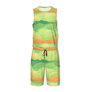 Vêtements de sport de basket-ball à séchage rapide de haute qualité, ensemble d'uniformes en polyester BSCI personnalisables, respirant, grande taille - Product Image 3