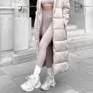 Pantalon de Fitness mi-élastique pour femmes Leggings de Yoga respirants de haute qualité Spandex Leggings tricotés serrés pour le Sport de gymnastique décontracté - Product Image 3