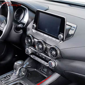 Kits de Interior de coche con aspecto de fibra de carbono ABS, cubierta de salpicadero para <span class=keywords><strong>Nissan</strong></span> Sunny <span class=keywords><strong>Tsuru</strong></span> Sylphy Pulsar Sentra S Sv Sr B18 2020-2023 - Product Image 4