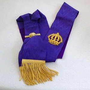 Pakistan Fabrication Maçonnique Regalia Arche Royale Broderie À La Main Sash Durable Haute Qualité Broderie Sash - Product Image 6