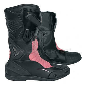 Chaussures de moto pour hommes avec rembourrage latéral et semelle intérieure respirante pour les longs trajets Design ergonomique Chaussures de moto pour hommes - Product Image 2