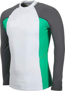 <b>Men's</b> Custom Long Sleeve Rash Guard Quick Dry <b>Swim</b> Shirt Breathable Sun Protection 100% Polyester 220g <b>for</b> Surfing Water Sports - Product Image 3