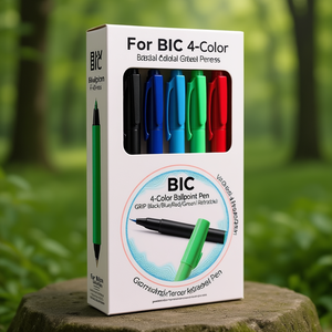 <span class=keywords><strong>Penna</strong></span> a Sfera <span class=keywords><strong>BIC</strong></span> 4 Colori GRIP Nera/Blu/Rossa/Verde Multicolore Retrattile - Product Image 3