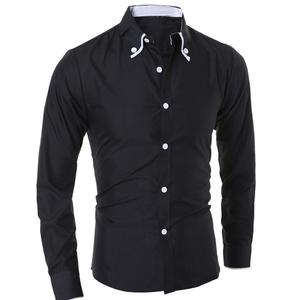 2025 nouvelle arrivée hommes décontracté travail robe chemises grande taille col montant à manches longues 100% Polyester respirant été - Product Image 5