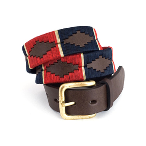 Cinturón de cuero de polo equino ecuestre de calidad personalizada para hombres, cinturón deportivo bordado de cuero de grano superior con hebilla - Product Image 2