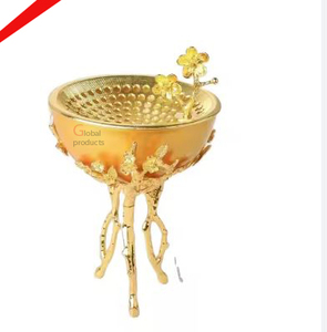 Forma cuadrada acabada en plata superventas con diseño dorado - Product Image 2