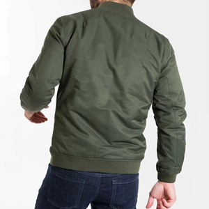 Chaqueta Bomber Nueva Personalizada para Hombre, Cuello Alto Delgado, Logotipo Frontal, Estilo Urbano, 100% Poliéster/Nailon - Product Image 2