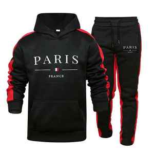 Ensemble de survêtement de sport personnalisé pour hommes avec tissu extensible respirant pour les vêtements de sport et la course en plein air - Product Image 4