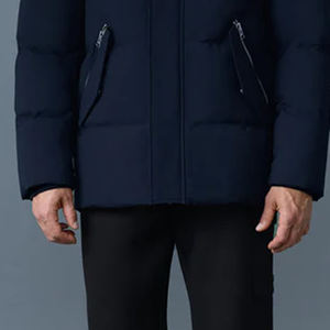 Veste matelassée d'hiver chaude pour homme, tendance 2026, couleur unie, coupe classique, fermeture éclair, vêtement décontracté de haute qualité avec poches zippées - Product Image 2