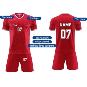 Cómoda camiseta de fútbol personalizada al por mayor equipo juvenil fábrica Oem Odm poliéster sublimación suave tela Tailandia calidad - Product Image 2