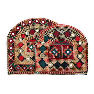 Gaba Orientals WTC 02 fait à la main laine pakistanaise thé confortable multicolore imprimé couverture pour théière pour votre expérience quotidienne du thé - Product Image 3