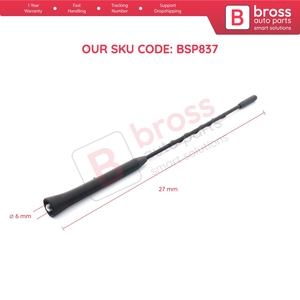 BSP837เสาวิทยุ FM 27ซม., เสาเสาอากาศหลังคาทางอากาศสำหรับรถ Chevrolet Opel Vauxhall 13288181