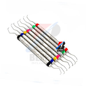 Nueva llegada Periodontal Gracey Curettes Set de 7 Instrumentos dentales periodontales de acero inoxidable Gracey Curette Set - Product Image 3