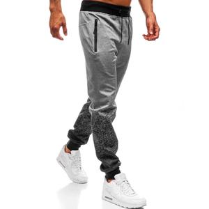 Pantalon de jogging décontracté pour homme Mockup Corporation, coupe régulière, respirant, en toile, taille élastique, poids moyen 100g, mélange polyester/coton, hiver - Product Image 3