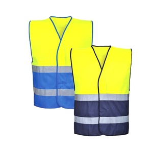 Chaleco Reflectante de Alta Visibilidad Personalizado al por Mayor para Construcción, Tejido de Poliéster, Chaleco de Seguridad con Logotipo - Product Image 1