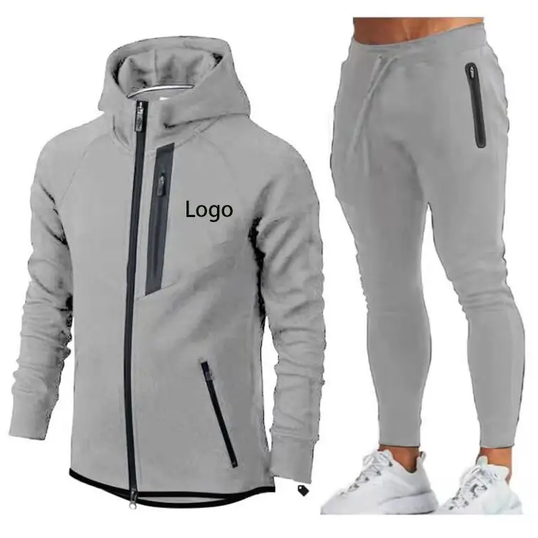 Heavy Weight Tracksuits New Custom Logo Printing Tracksuit Fleece Jogger Pants Men's Hoodies Different Style Men Tracksuit
