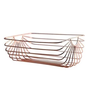 Fil de fer de qualité supérieure Articles ménagers simples Bol de stockage de fruits en métal Bol de service de fruits en fer rond pour la cuisine. - Product Image 2