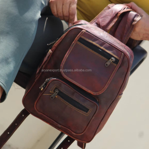 Véritable Cuir véritable Élégant À La Main Sac À Dos Sac À Dos Sac - Product Image 6