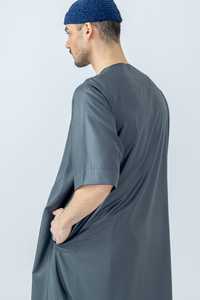 Thobe pour hommes, vente chaude, vêtements musulmans pour hommes, thobes de Dubaï, manches longues, thobe islamique pour hommes, thobe arabe - Product Image 4